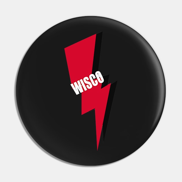 Wisco Lightning Pin by designs-hj