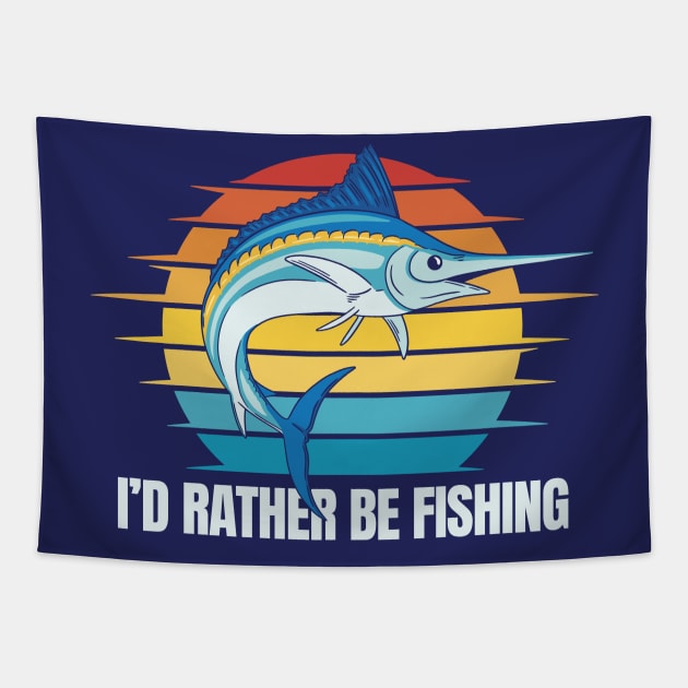 Slayin' fish and takin' names: Swordfish edition Tapestry by Life2LiveDesign