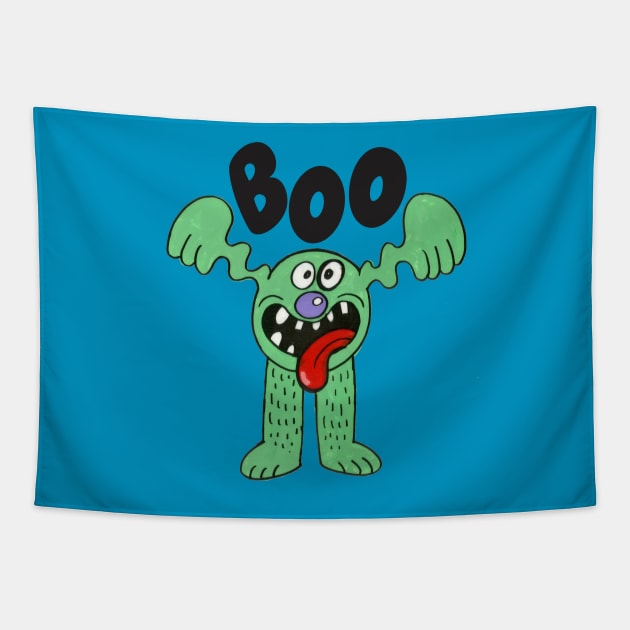 Boo3 Tapestry by June Rachelson-Ospa