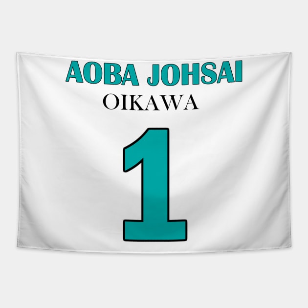 Oikawa, Number One Tapestry by AislingKiera