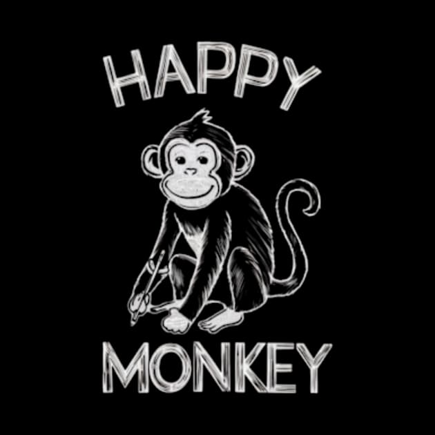 Happy Monkey by TshirtMA