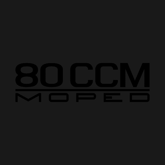 80cc Moped Emblem (Black) by GetThatCar