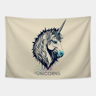 Save the Unicorns Tapestry