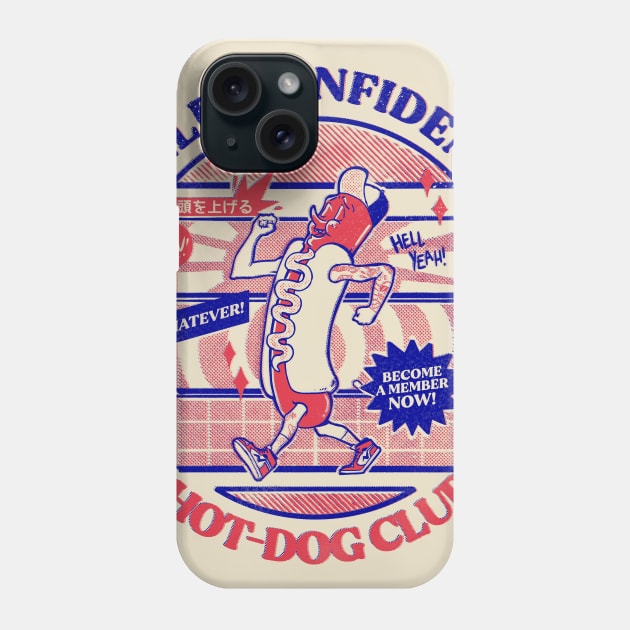 Self-Confident Hot-Dog Club Phone Case by massai