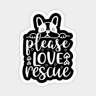 Please Love Rescue 2 Dog Dogs Magnet