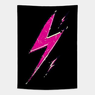 Street art vintage pink lightning bolt thunder Tapestry