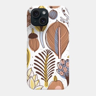 Boho Design with Plants Phone Case