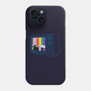 Queer vintage TV test pattern Phone Case