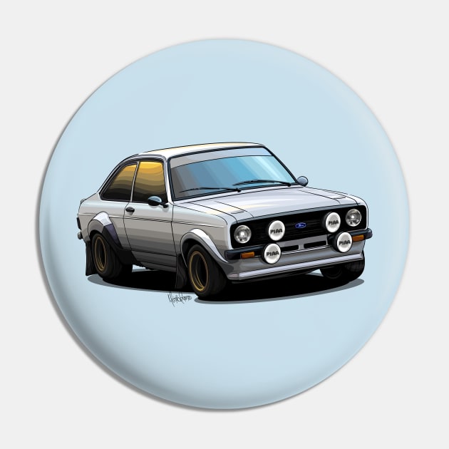 Ford Escort MK2 Rally - Illustration Pin by Mario Ramos Rally Art