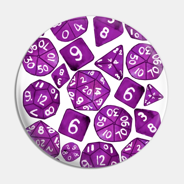 Dice on dice on dice Pin by Haptica