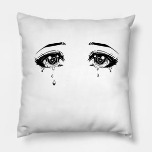 crying eyes love anime Pillow