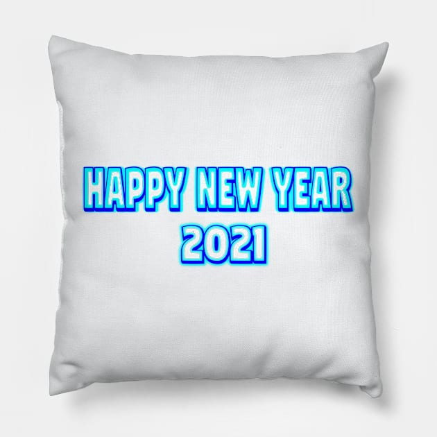 Happy New Year 2021 Pillow by RAK20