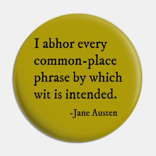 Sense and Sensibility Quote - Jane Austen Pin