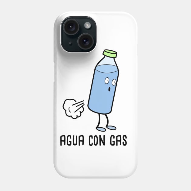 Agua con Gas Spanish - Puns Phone Case by Soncamrisas