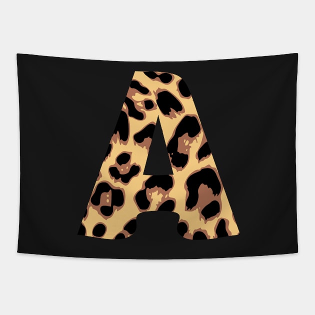 Cheetah initial letter A Tapestry by Asilynn