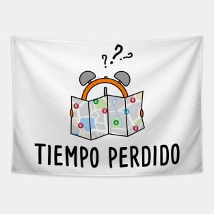 Tiempo Perdido - Spanish Puns Collection Tapestry