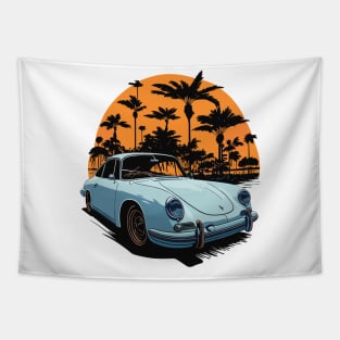 Porsche 356 Vintage Car Art Tapestry