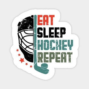 Eat Sleep Hockey Repeat Magnet