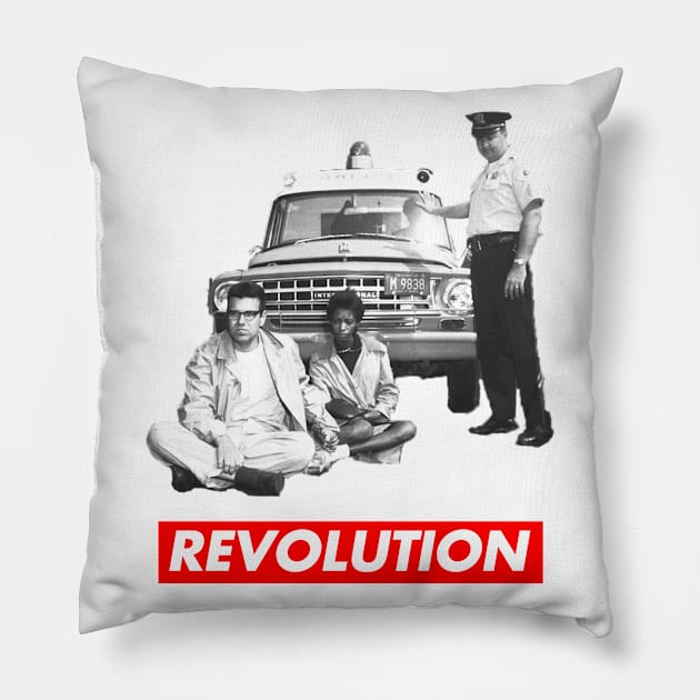 Bernie Arrested - Revolution Pillow by skittlemypony