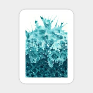 Wave splash watercolour painting Magnet