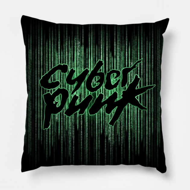 cyberpunk5 Pillow by justduick