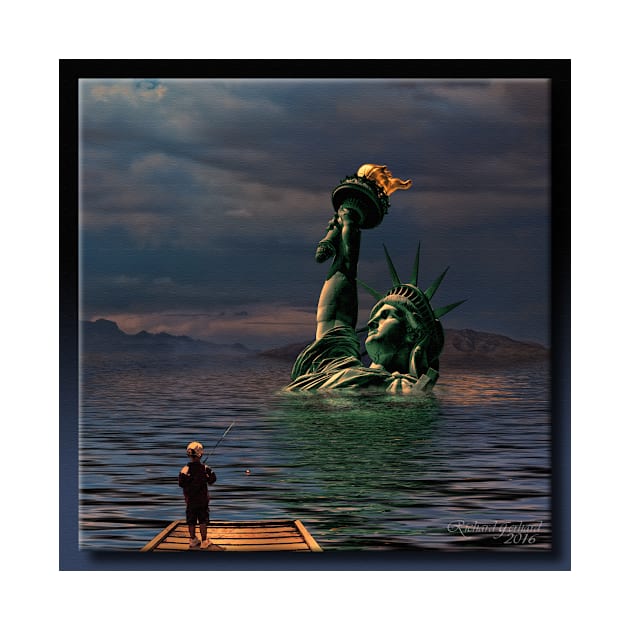 Fishin' With Lady Liberty by rgerhard