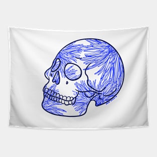 Fine china skull Tapestry