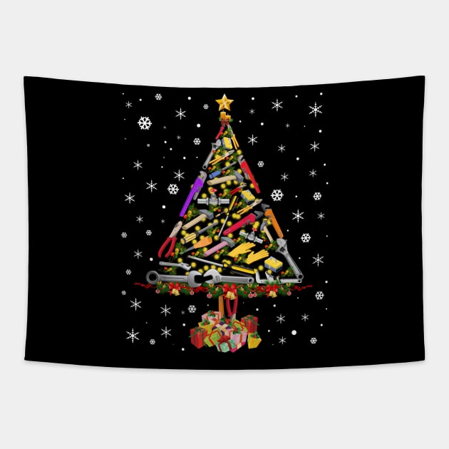 Plumber Funny Christmas Tree Shirt Ornament Decor Gift Tapestry by Antoniusvermeu