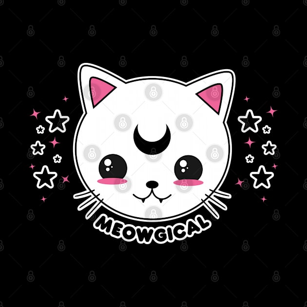 Kawaii Goth Cat Meowgical by Sasyall