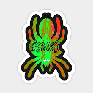 Tarantula Silhouette V70 (Tie Dye) Magnet