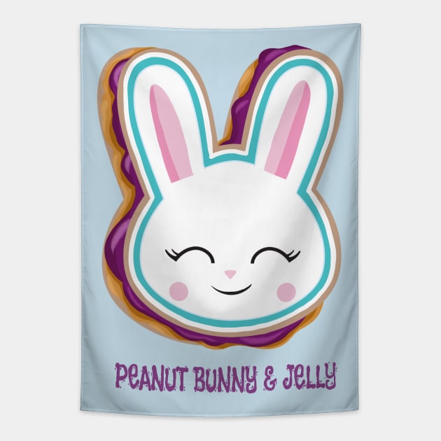 Peanut Bunny and Jelly Tapestry by LittleBunnySunshine