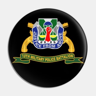 10th Military Police Battalion w Br - Ribbon Pin