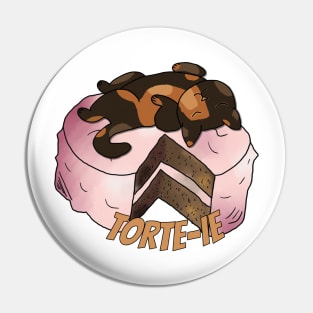 Torte-Ie (Tortie Pun) Pin