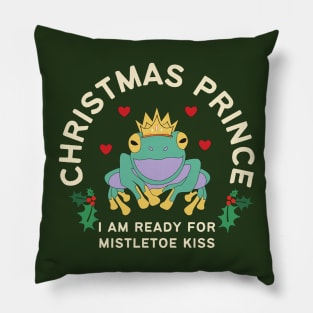 Christmas Prince Frog Pillow