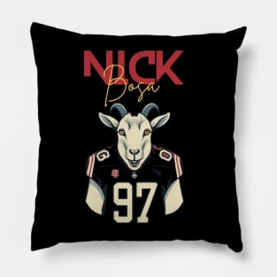 nick bosa the goat Pillow