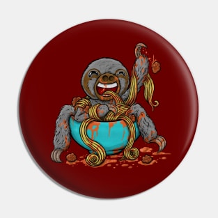 Spaghetti Sloth Pin