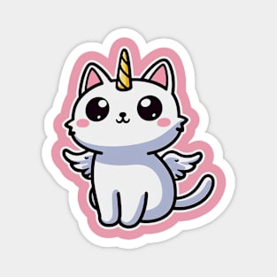 cat unicorn Magnet