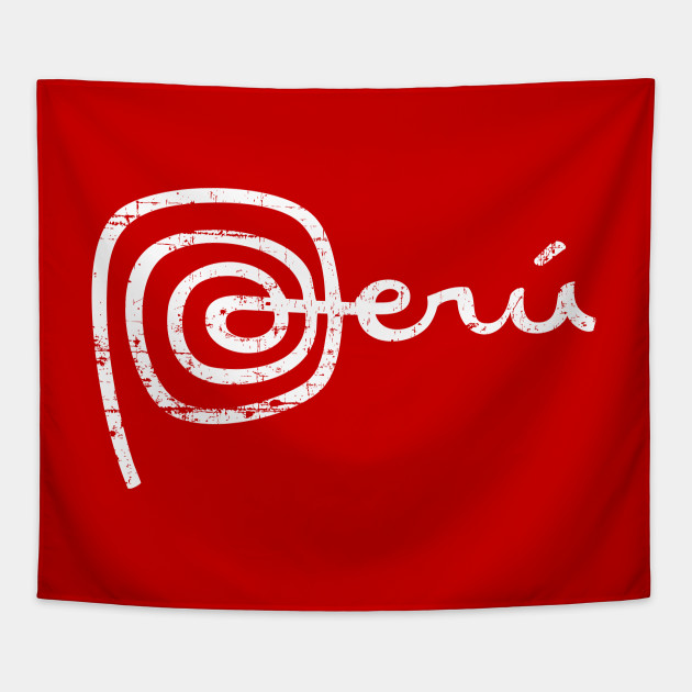 Marca Peru Blanco Peru Logo Peru Tapestry Teepublic
