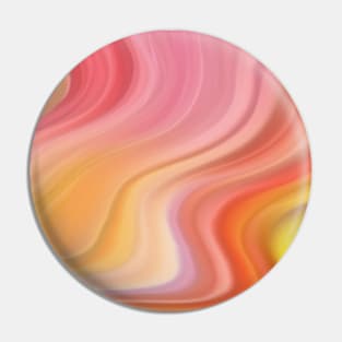 Rainbow Colorful Abstract Wave Pattern Pin