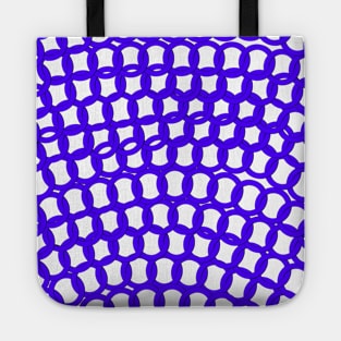 blue locks pattern background abstract Tote