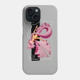 Pink japanese mermaid Phone Case