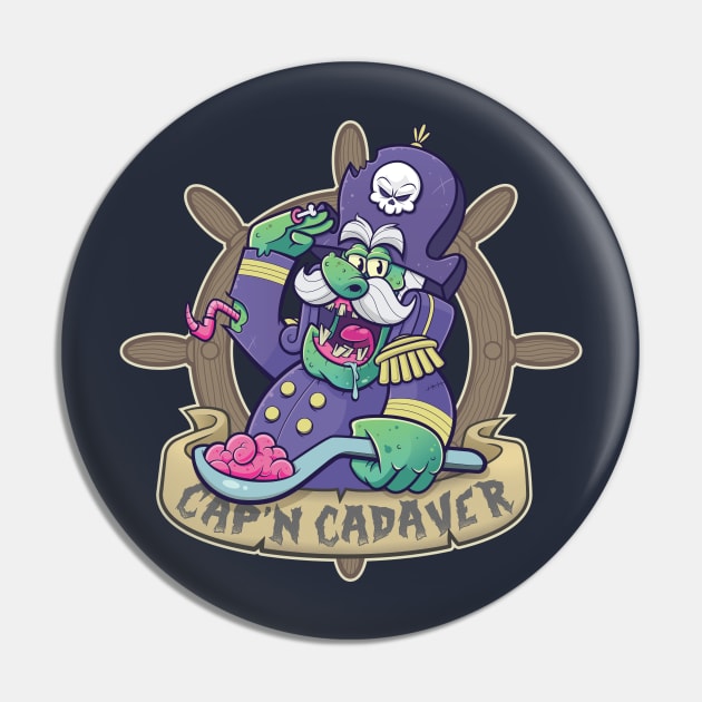 Cap'n Cadaver Pin by ODEN Studios