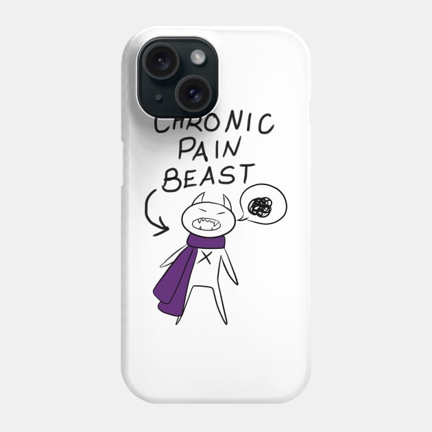 Chronic Pain Beast Phone Case by chronicallycrafting