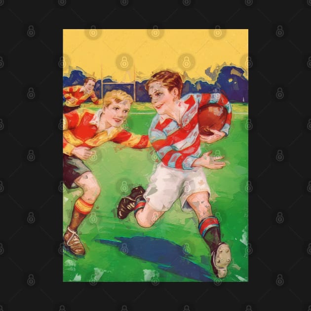 Junior Rugby Painting by ArtShare