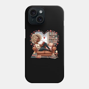 African American Girls Love Books Phone Case