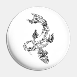 Koi Flower Pin