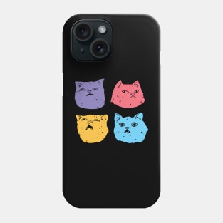 Different Funny Cat Faces Phone Case