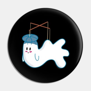 Little Ghost Puppet Pin