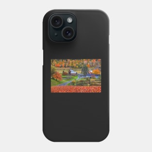 Sleepy Hollows Farm Woodstock Vermont VT Autumn Phone Case