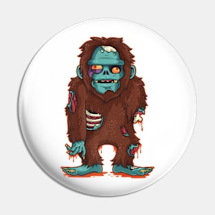 Zombie-Squatch Pin